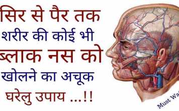 ऐड़ी से लेकर चोटी तक की कोई भी नस बन्द हो तो खुल जाएगी।